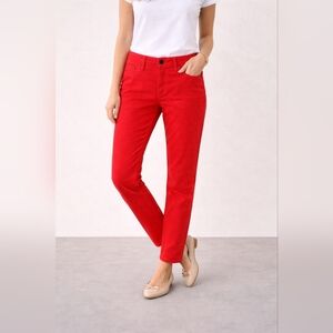Calvin Klein Jeans Mid Rise Ankle 14  Skinny Bright Red Coral